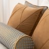 Mint-Beige Set aus dekorativen Kissen für das Schlafzimmer, Queen + Touch.